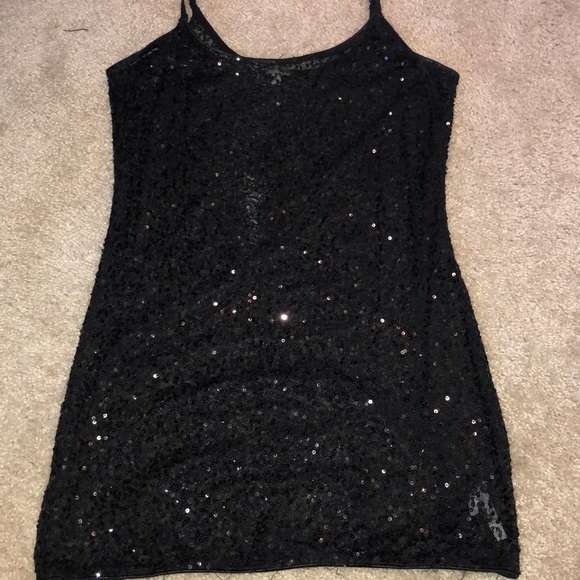 Charlotte Russe Tops - Charlotte Russe Black Sequined Tank